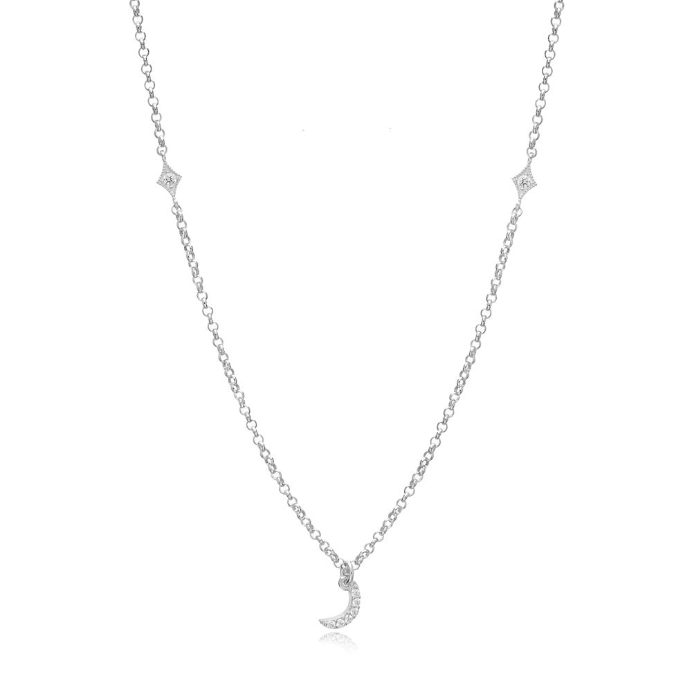 Arabic letter 'R' initial necklace