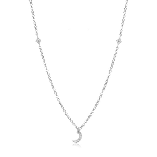 Arabic letter 'R' initial necklace